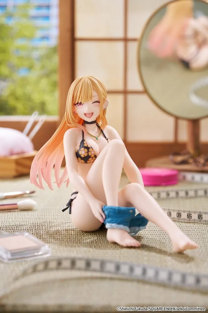 My Dress-Up Darling Desktop Cute PVC Figure Marin Kitagawa (Measured Swimsuit Ver.) Reissue 13 cm